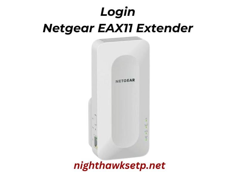 Netgear EAX11 Extender login
